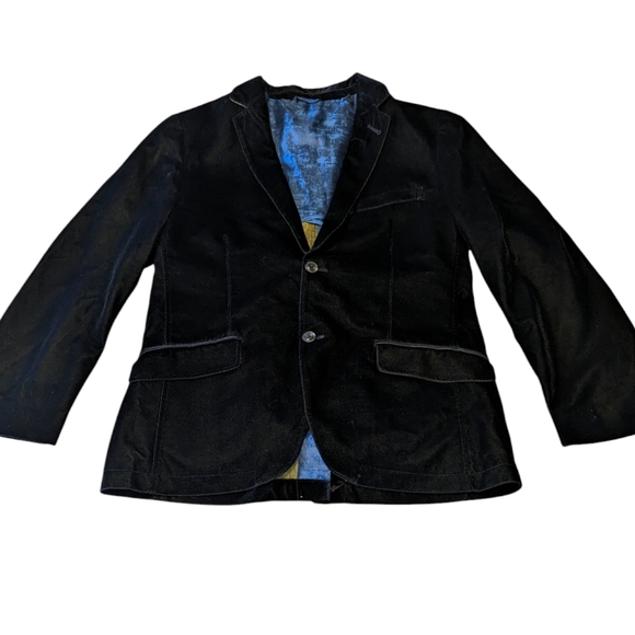 Ben Sherman Men’s Velvet Velour 2-Button Blazer Black, size 40R, Dinner Jacket - Picture 2 of 9